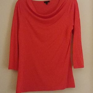NWOT Talbots Reddish orange fitted top